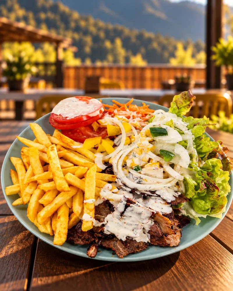 Kebap mit Pommes